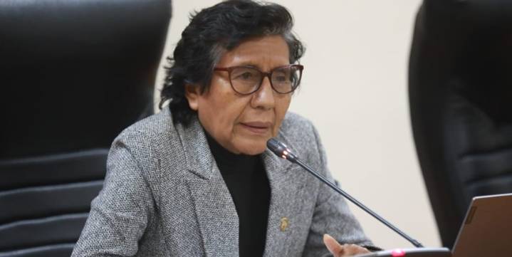 Lucinda Vásquez: buscarán sanción antes del fin de la legislatura