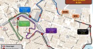 Calles cortadas al tráfico en Valencia por la media maratón del viernes 24 al domingo 26 de octubre