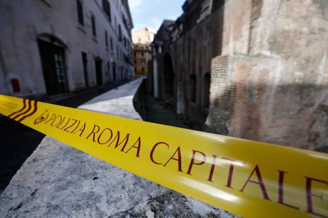 Tourist plunges 22ft to his death in front of daughter at Rome landmark