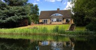 The stunning lodge with its own private lake where otters often swim that you can stay in