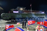 North Korea showcases 'most powerful' ICBM at parade attended by Russia and China leaders