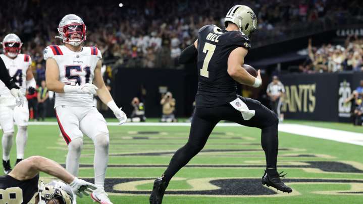 Taysom Hill Punches In First TD Of Season Against Patriots