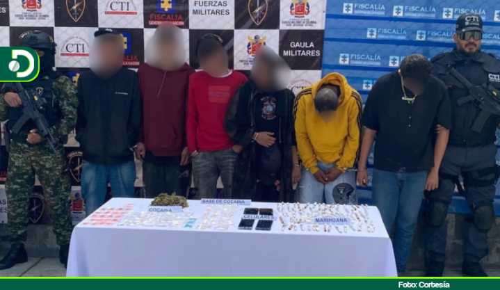 Autoridades desmantelan centro de acopio de drogas del grupo “El Mesa” en El Carmen: fueron capturadas 6 personas
