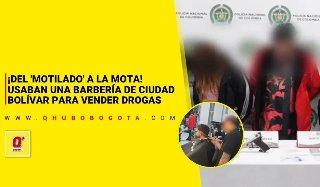 En Ciudad Bolívar: dos capturados por usar una barbería como centro de distribución de drogas