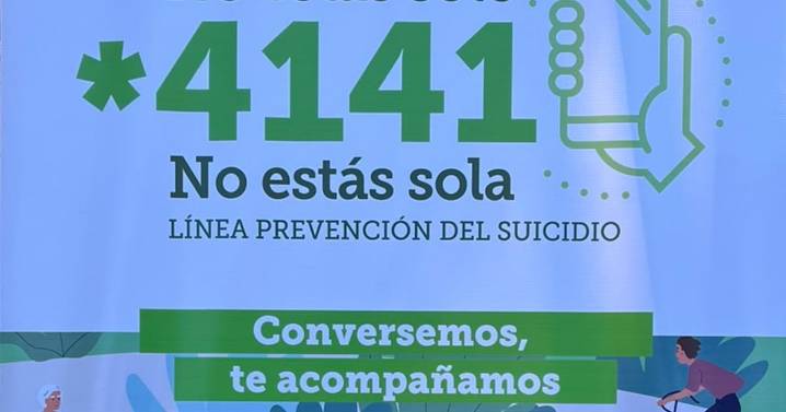 Fono 4141 de prevención del suicidio: más de 227.000 llamadas atendidas en tres años
