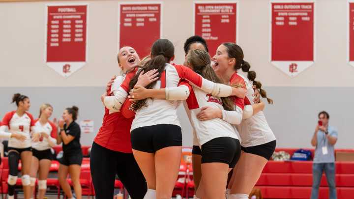 East Providence girls volleyball halts North Kingstown's win streak