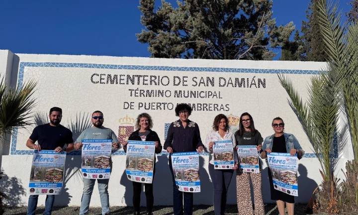 Puerto Lumbreras lanza la campaña de venta de flores por el Día de Todos los Santos en el Cementerio de San Damián