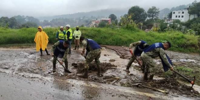 La Secretaría de Marina dio a conocer este mediodía las acciones realizadas en auxilio a los damnificados por las lluvias.