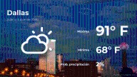 El tiempo de hoy en Dallas, Texas para este miércoles 8 de octubre