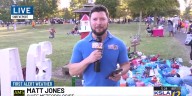 KSLA's Matt Jones live at 33rd annual Pumpkin Shine on Line event happening at Betty Virgina Park