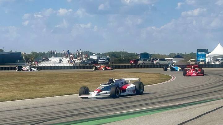 See the race cars on the track from the American Speed Festival