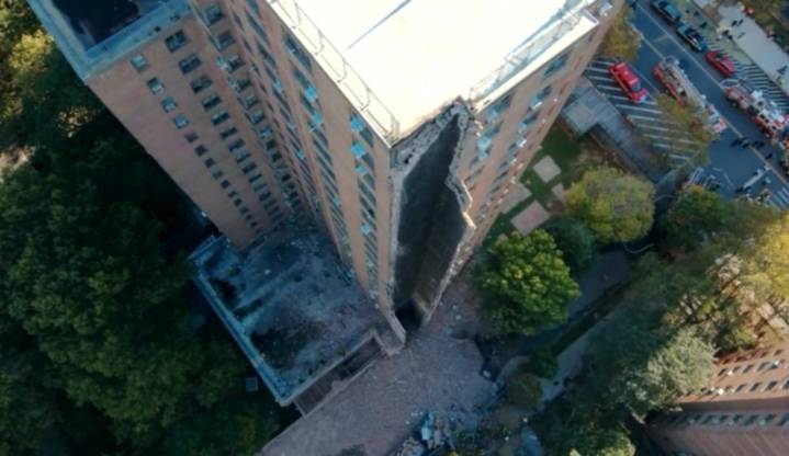 Colapsa parte de edificio de NYCHA en El Bronx por explosión de gas