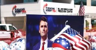 VIDEO: 'Righteous People' Flood Cafe Attacked for Honoring Charlie Kirk
