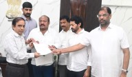 BRS lodges complaint with EC against Revanth Reddy alleging  MCC violation in Jubilee Hills bypoll