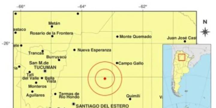 Fuerte sismo en Santiago del Estero: tuvo una magnitud 5,8 en la escala de Richter