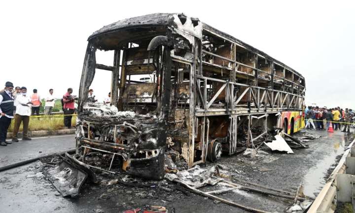 Andhra bus tragedy: Pillion-rider who fled the scene in police custody