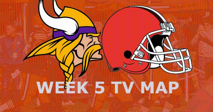 Cleveland Browns vs. Minnesota Vikings: Week 5 TV Map