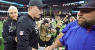 The scene inside the Saints locker room as Kellen Moore received the game ball