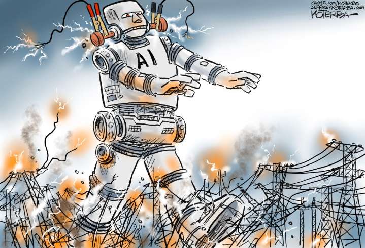 Cartoonist’s take: Attack of AI