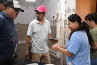 Capacitan para pintura en obra en la Escuela de Emprendedores