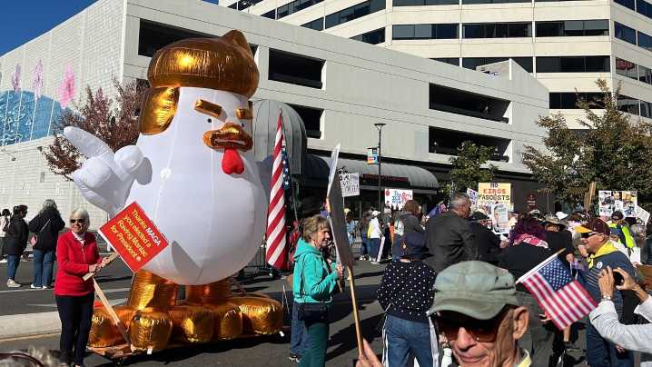 See photos of the No Kings rally Saturday in Reno