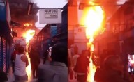 Se registra incendio en galería de jr. Huanta, en Cercado de Lima: al lugar llegan 8 unidades de bomberos