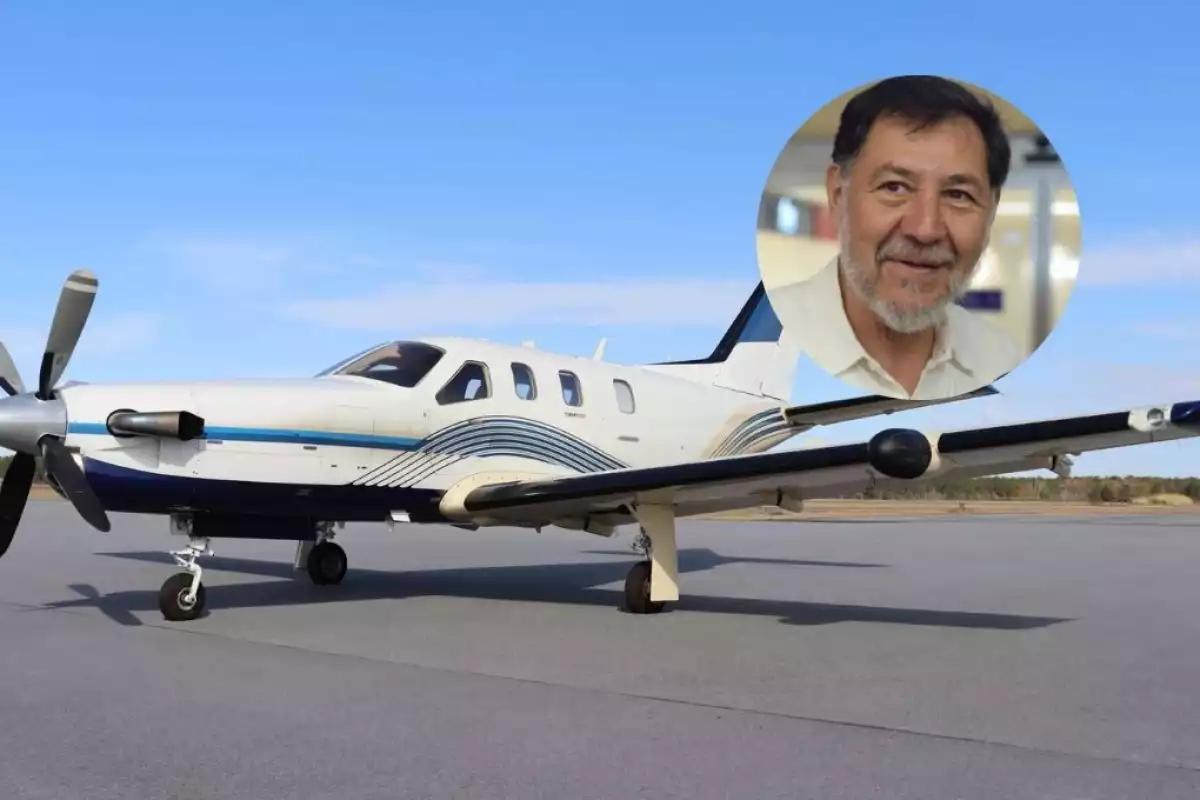 Gerardo Fernández Noroña, realiza gira a Coahuila volando en jet privado