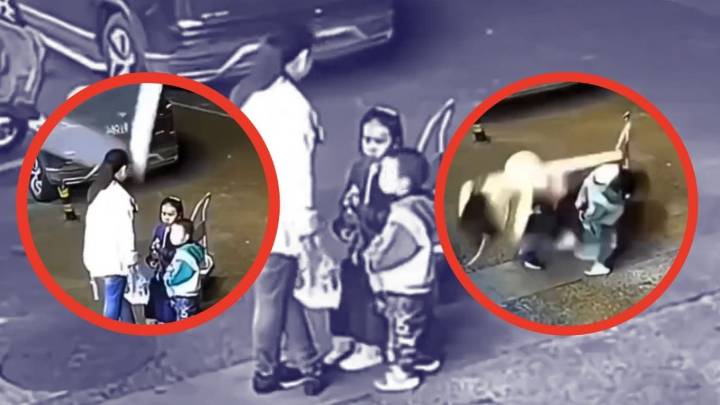 Mujer y sus dos hijos terminan en el suelo tras la caída de una ventana; las BRUTALES imágenes se hacen virales