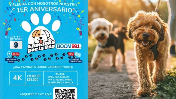 Boom 99.1 FM y El País celebran su alianza con “Ladridos por la Paz”, una caminata que unirá a las familias y animales
