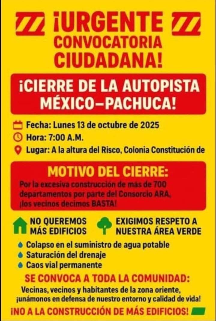 ESTAS MANIFESTACIONES ESTÁN PROGRAMADAS PARA ESTE LUNES 13 DE OCTUBRE 2025