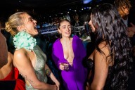 Taylor Swift's Friends Cara Delevingne, Ed Sheeran Pose With Charli XCX
