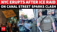 Riots In New York City After ICE Raid On Chinatown Canal Street