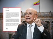 Graves señalamientos de Montealegre en su carta de renuncia: “criminal de guerra” y “Nobel pusilánime”