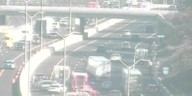 Multi-vehicle crash involving tractor-trailer reported on I