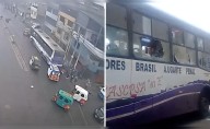 Grupo de sujetos vandalizan bus de la Línea ’10 E’ con pasajeros a bordo: chofer huyó por la ventana en VES
