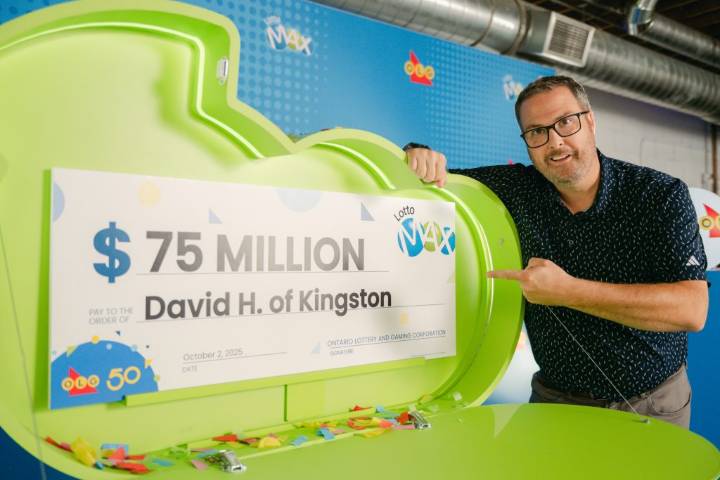 ‘We’re going to be pinching ourselves’: Kingston man wins record $75