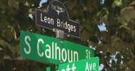 Leon Bridges honored with sign toppers in Fort Worth neighborhood