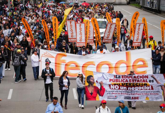 Paro nacional del magisterio, se registran las primeras movilizaciones