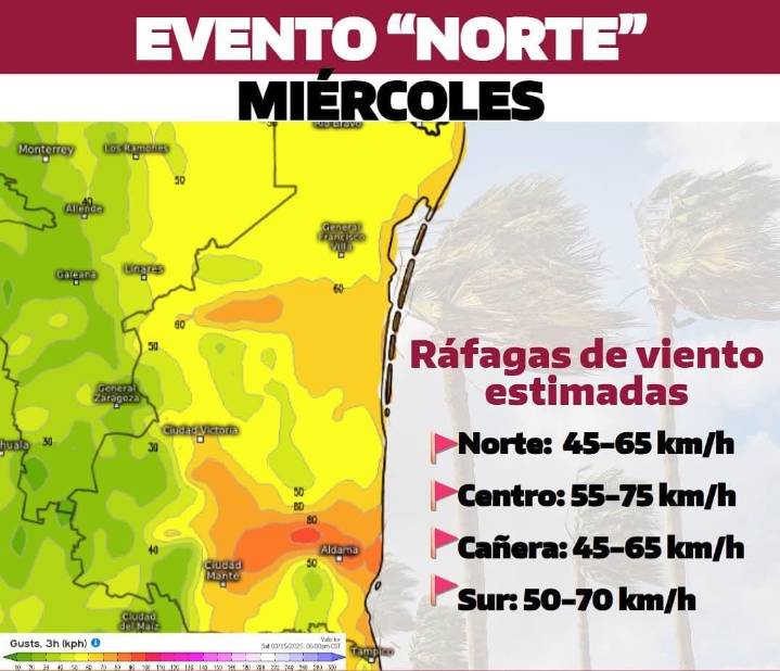 Anuncia PC llegada de “norte”