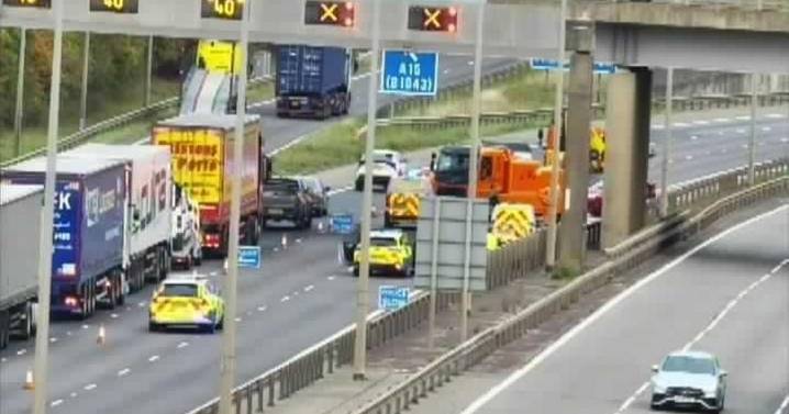Long delays after crash on A1 