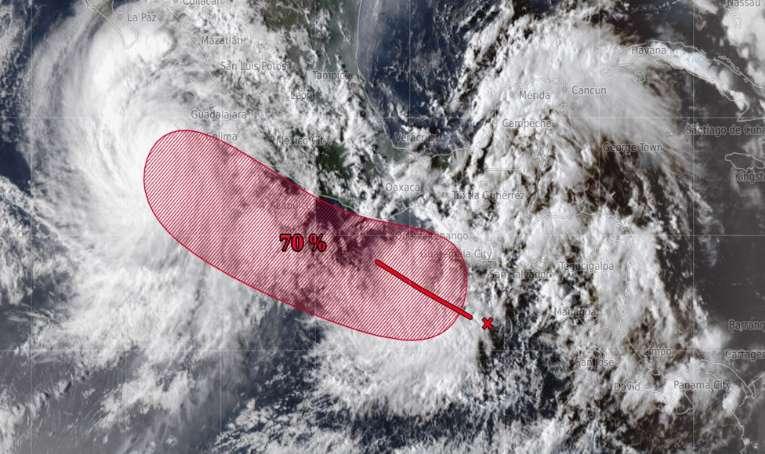 Sistema de baja presión provoca lluvias torrenciales