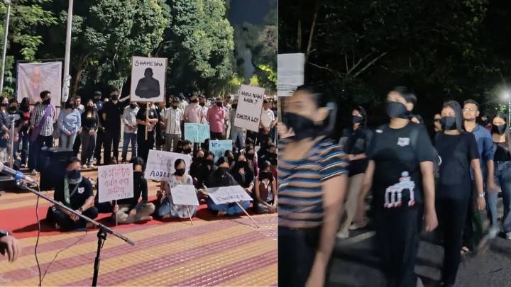 Tezpur University protest: Black-clad march unmasks ‘hidden corruption’ and campus misrule