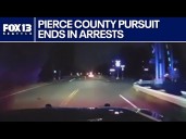 Dangerous pursuit ends with arrest of three teens and man in Pierce County