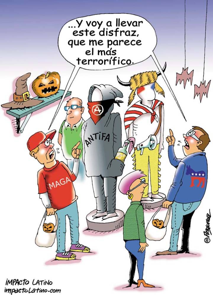 Disfraz terrorífico de Antifa