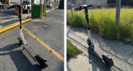 Scooters abandonados en la vía pública llaman la atención