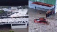 Terminal de autobuses en Poza Rica bajo el agua por desborde del río Cazones