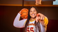 Iowa State's Audi Crooks plays piano at Big 12 media day