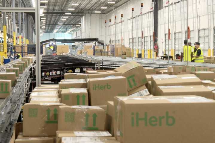 iHerb fulfills orders through Denton building