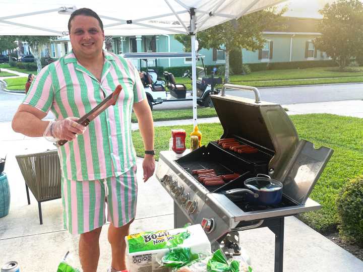 My family hands out candy — and hot dogs — for Halloween. This year, my husband plans to grill 200 for trick