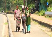 Heart-wrenching scene in Bhubaneswar: Elderly TB patient taken to hospital on bicycle by wife, sister